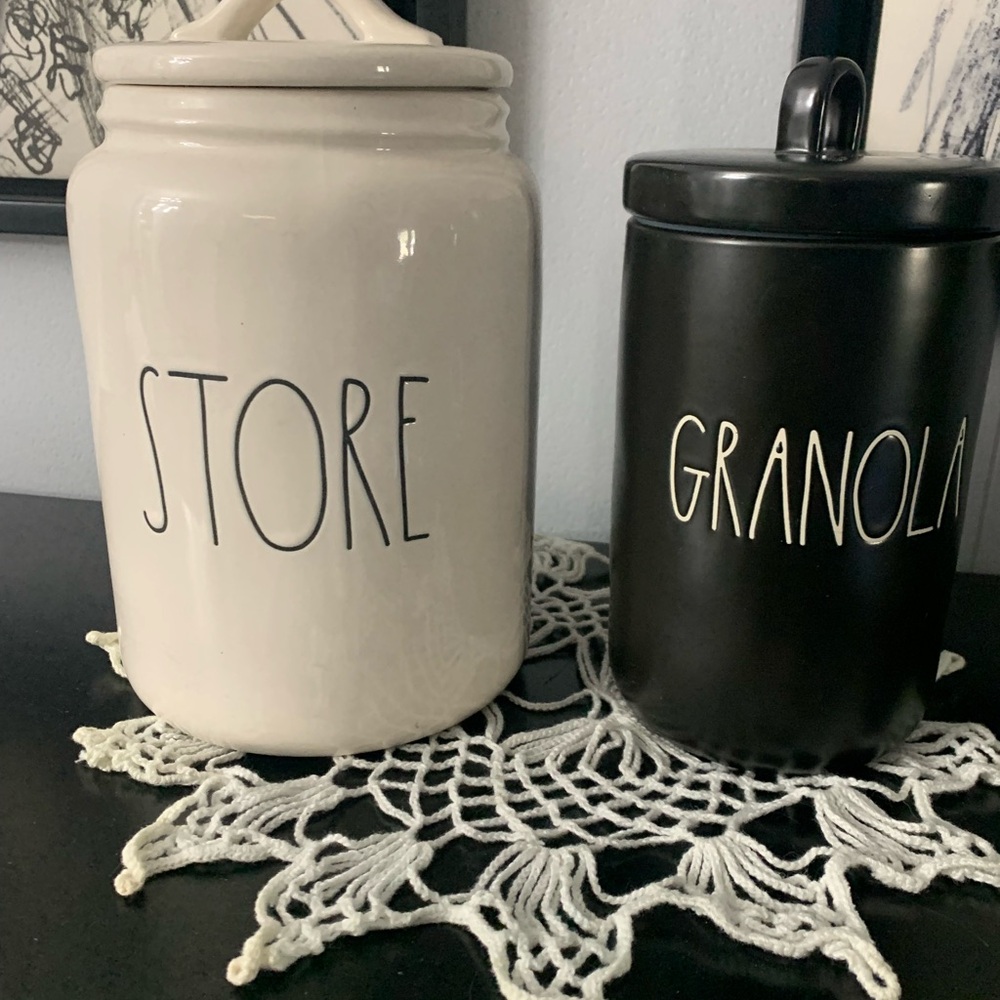 PAIR OF RAE DUNN CANISTERS